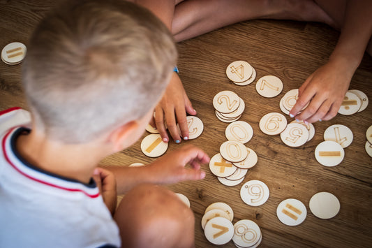 PINA mathematical circles wooden learning toy detail view 2